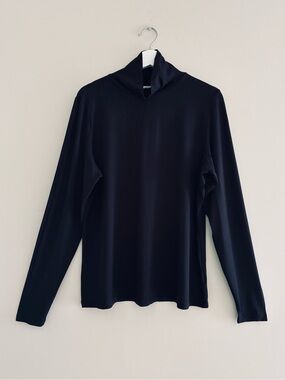 Hudson North Women’s Black Long Sleeve Mock Turtleneck Plus Size 1X Pre-Owned